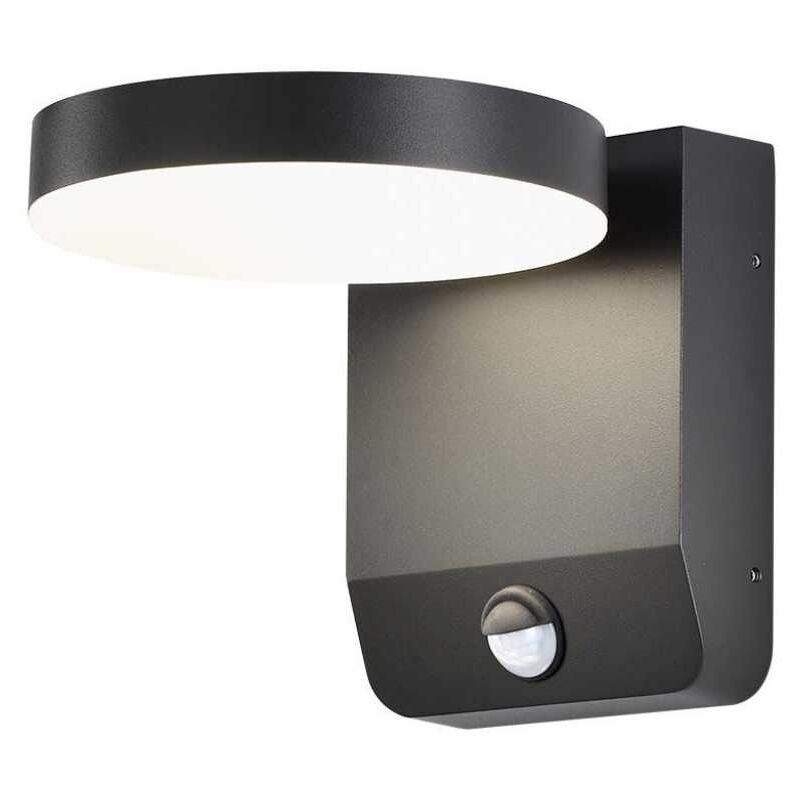 foto del prodotto vt 11020 lampada led da parete con sensore movimento faro 17w 150lm w illuminazione pareti colore nero 4000k design moderno ip65 sku 2957 v tac