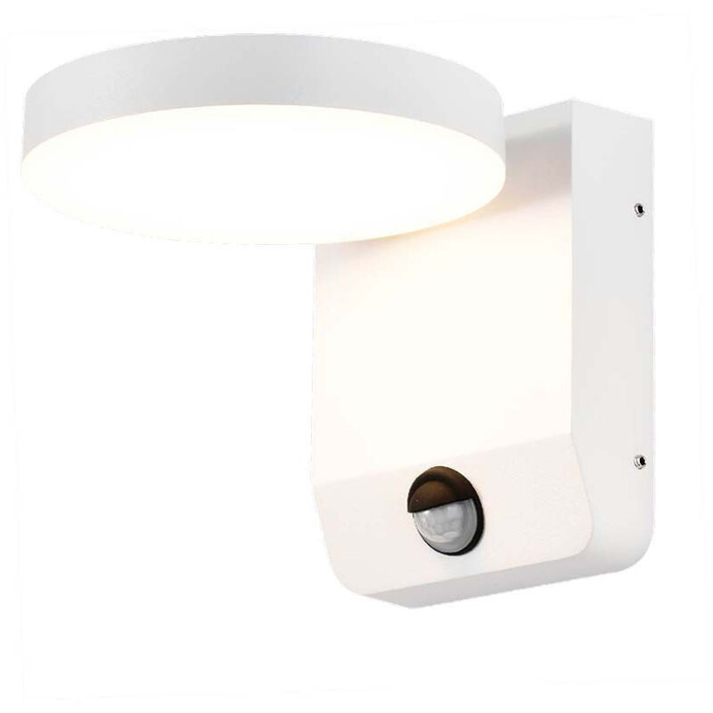 foto del prodotto vt 11020 lampada led da parete con sensore pir faro 17w 150lm w illuminazione facciate colore bianco 4000k design moderno ip65 sku 2955 v tac
