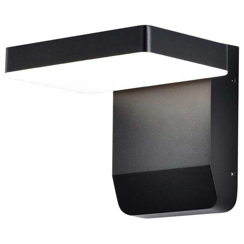 foto del prodotto vt 11020 lampada led da parete quadrata faro 17w 150lm w illuminazione facciate colore nero 4000k design moderno ip65 sku 2945 v tac
