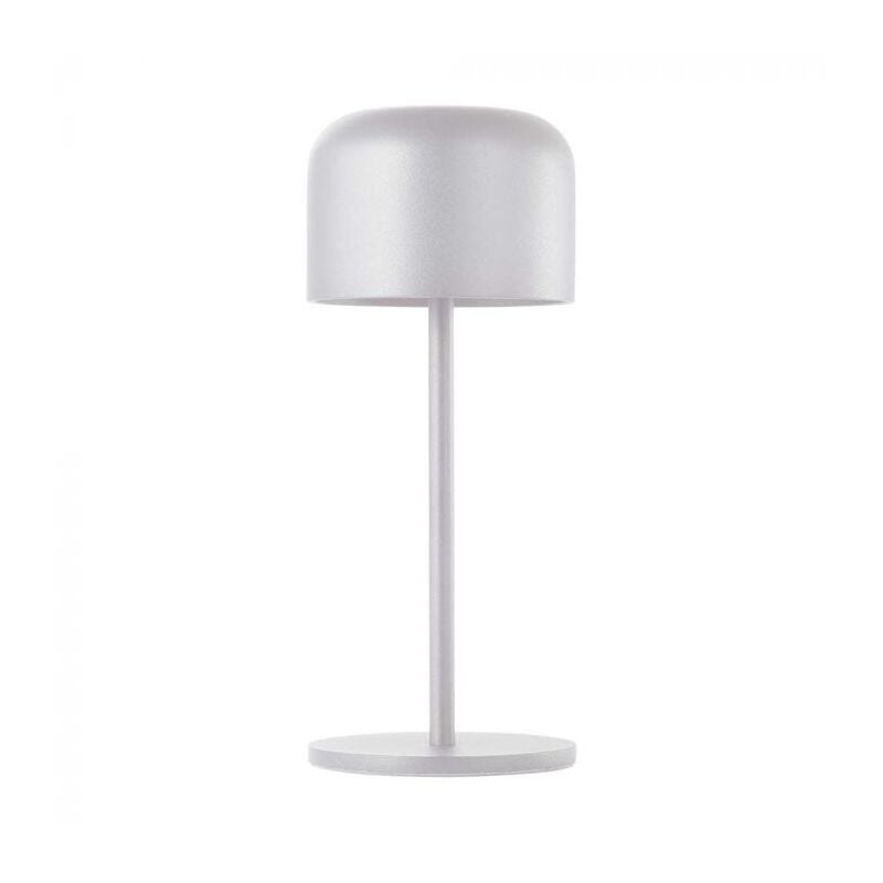 foto del prodotto vt 1181 lampada led da tavolo 1.5w cct 3in1 colore bianco ricaricabile con usb c touch dimmerabile d86h210mm ip54 10449 v tac