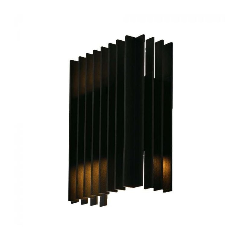 foto del prodotto vt 1189 lampada led da parete 12w 26w applique doppio fascio up down 340 rettangolare da esterno ip65 luce bianco caldo 3000k 10559 v tac