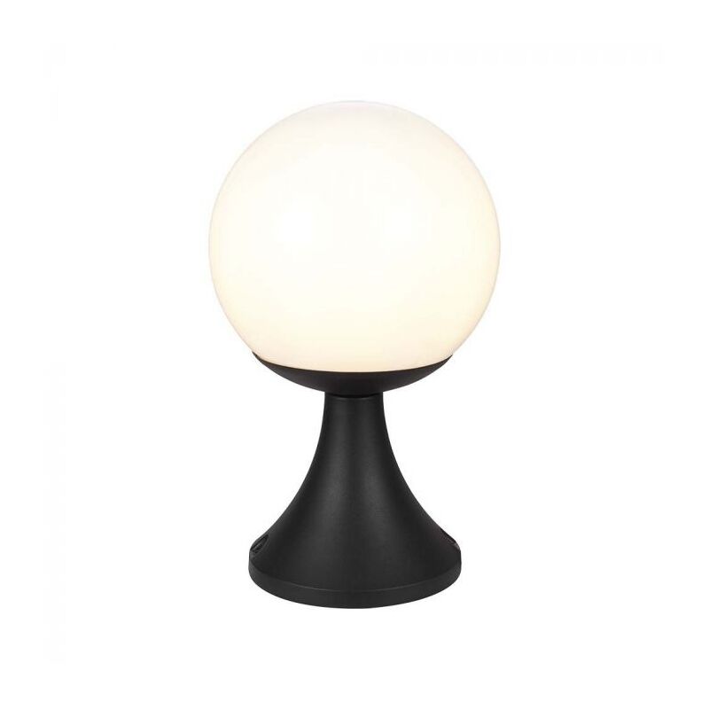 foto del prodotto vt 1230 lampada led da giardino a globo con portalampada e27 colore nero opaco h 35cm ip44 11826 v tac