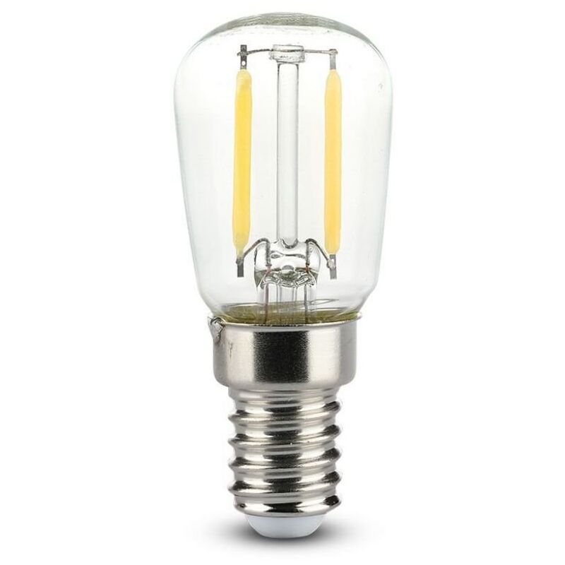 foto del prodotto vt 1952 lampadina led e14 2w st26 a filamento bianco freddo 6400k v tac