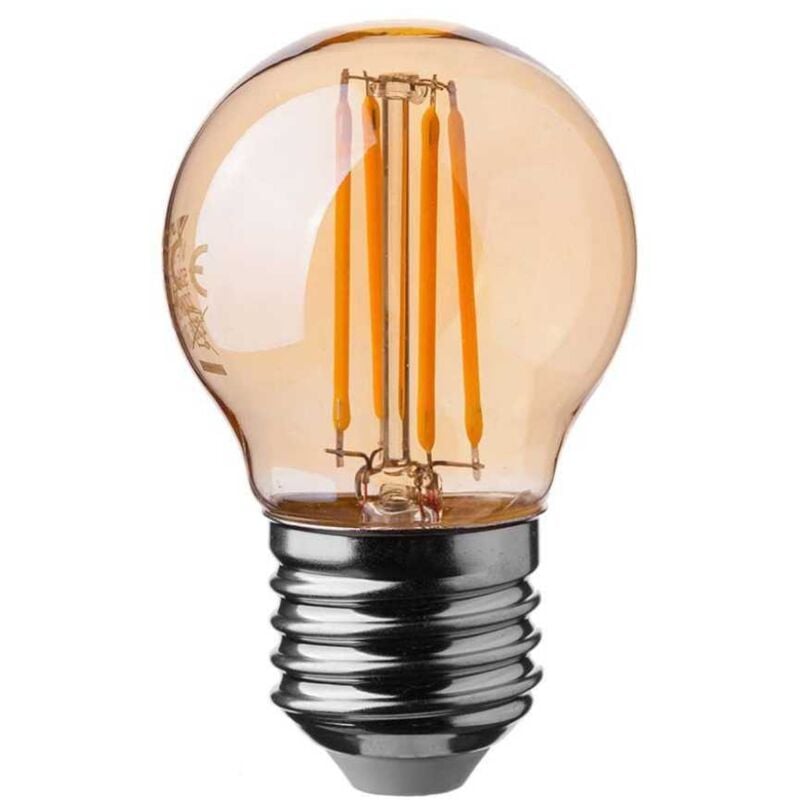 foto del prodotto vt 1957 lampadina led 4w e27 g45 filamento colore ambra luce 2200k 217100 v tac