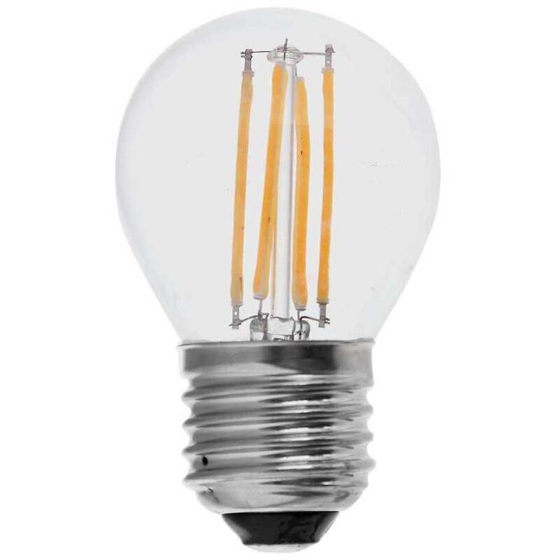 foto del prodotto vt 1980 lampadina led sfera 4w trasparente filamento e27 g45 luce bianco caldo 3000k 214306 v tac