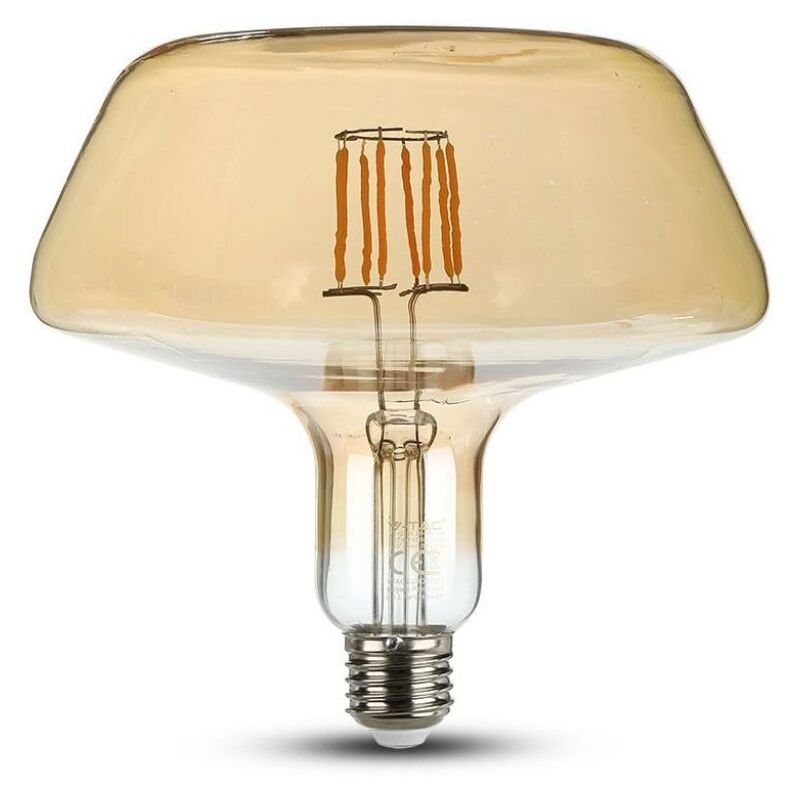 foto del prodotto vt 2308 212790 lampadina led e27 8w t180 filamento ambrata 2200k v tac