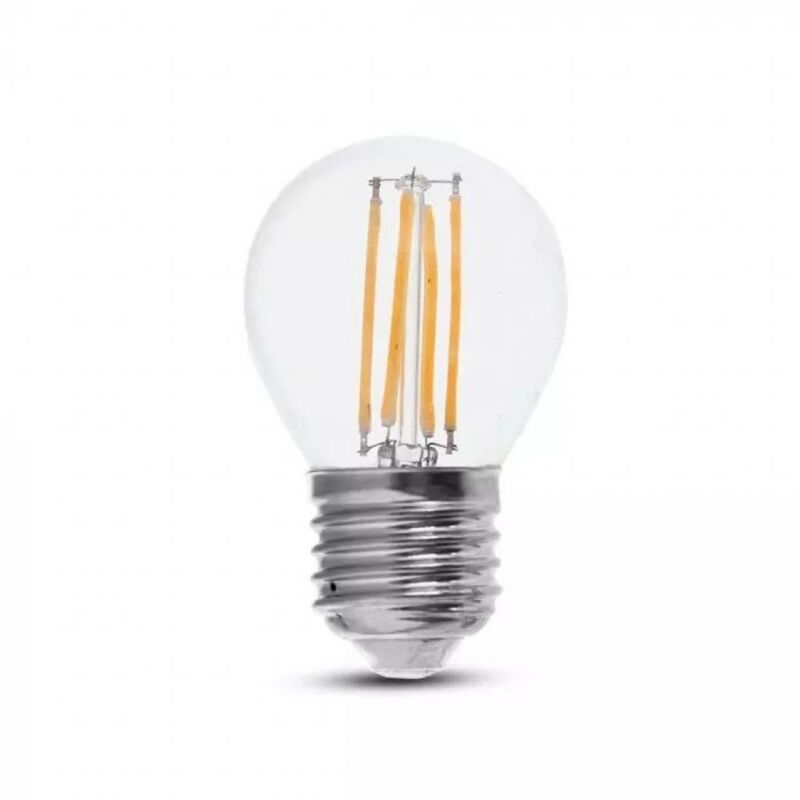 foto del prodotto vt 2366 lampadina led e27 6w g45 filamento bianco naturale 4000k v tac