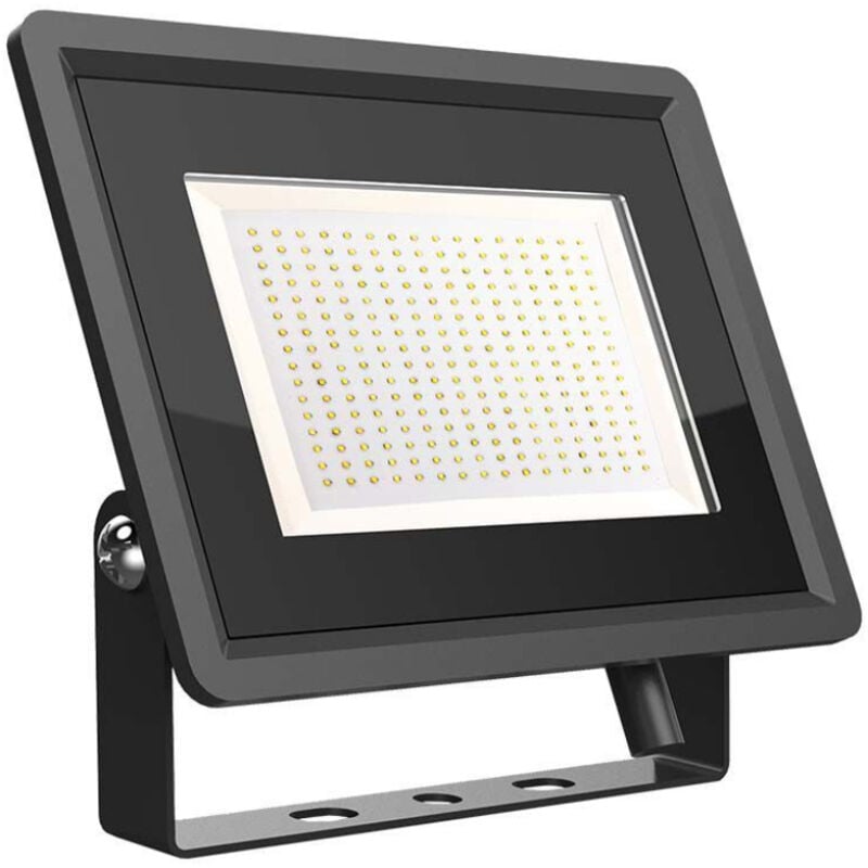 foto del prodotto vt-49204-b essentials series faro led smd 200w ultra sottile da esterno colore nero - sku 6733 / 6734 - colore luce: bianco naturale - v-tac