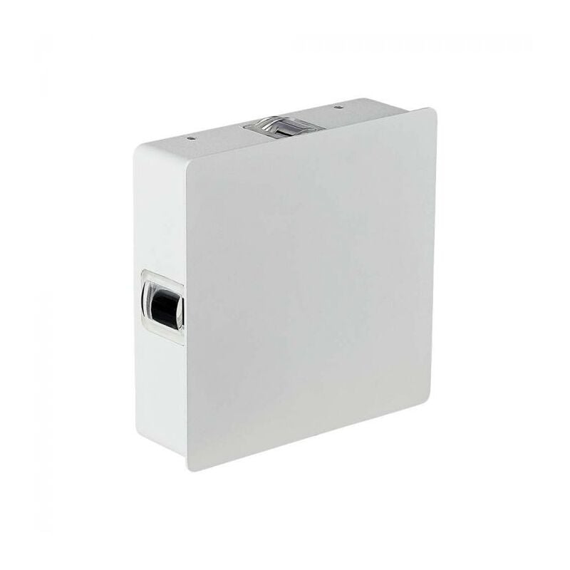 immagine 0 del prodotto vt 704 lampada led 4w da parete quadrato colore bianco da muro fasci di luce led bianco caldo 3000k ip65 sku 218209 v tac