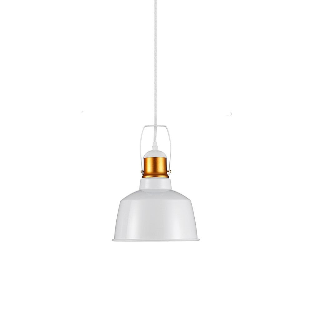 foto del prodotto vt 7422 lampadario led portalampada e27 in metallo vintage 230mm alluminio colore bianco sku 3729 v tac