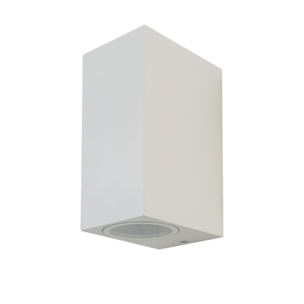 foto del prodotto vt 7652 portalampada wall light quadrato alluminio bianco 2xgu10 sku 7541 v tac