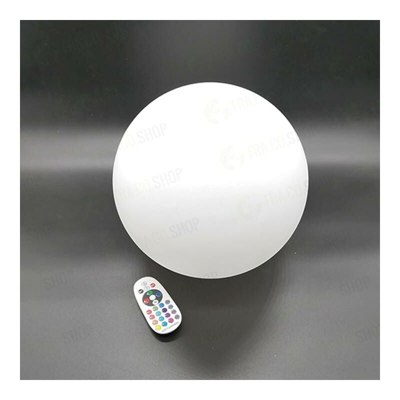 foto del prodotto vt 7803 sfera luminosa 31cm multicolor led rgb 1w ricaricabile con telecomando ip67 sku 40161 v tac