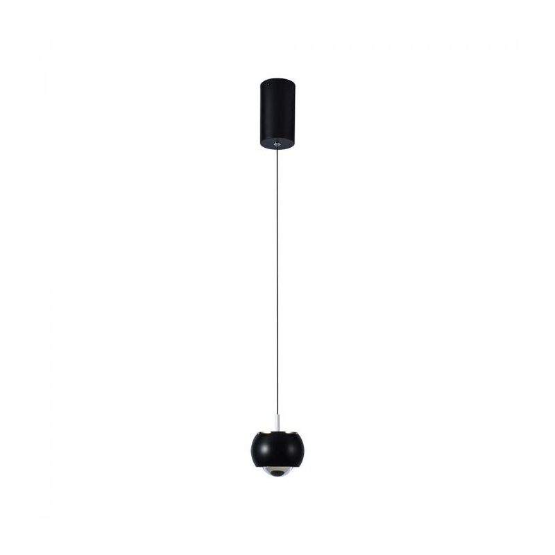 foto del prodotto vt 7830 lampadario led 9w ovale a sospensione forma campana design moderno 1010100cm colore nero 4000k 10077 v tac