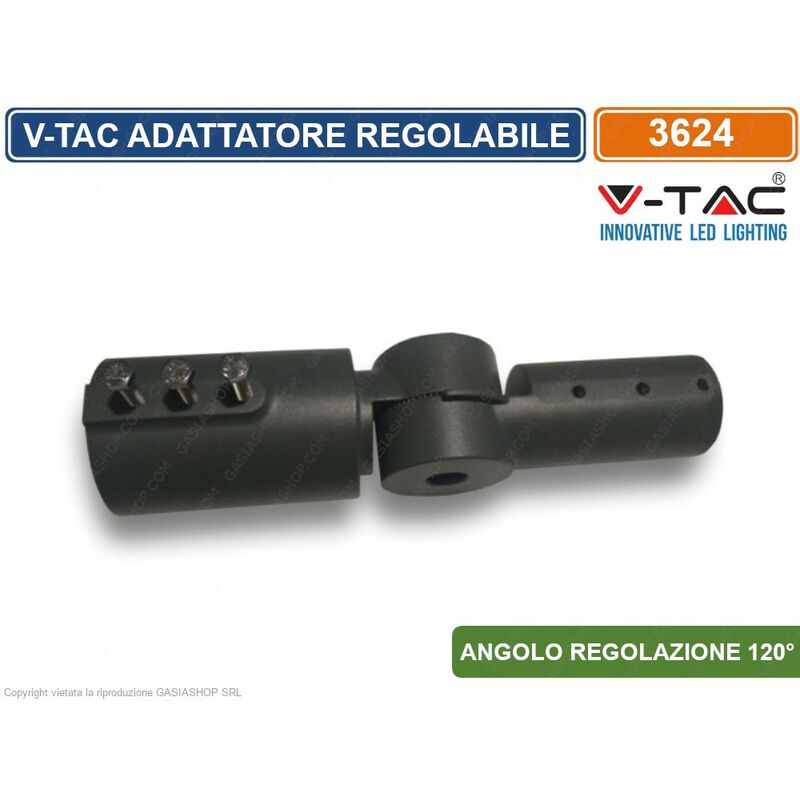 foto del prodotto vt 795 adattatore regolabile per lampade armature stradali sku 3624 v tac