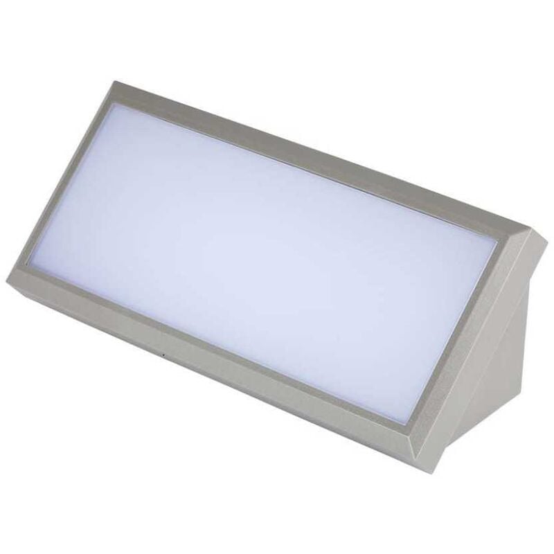 foto del prodotto vt 8055 lampada led da parete 20w luce soffusa 110 forma rettangolare da esterno ip65 luce bianco caldo 3000k sku 218236 v tac
