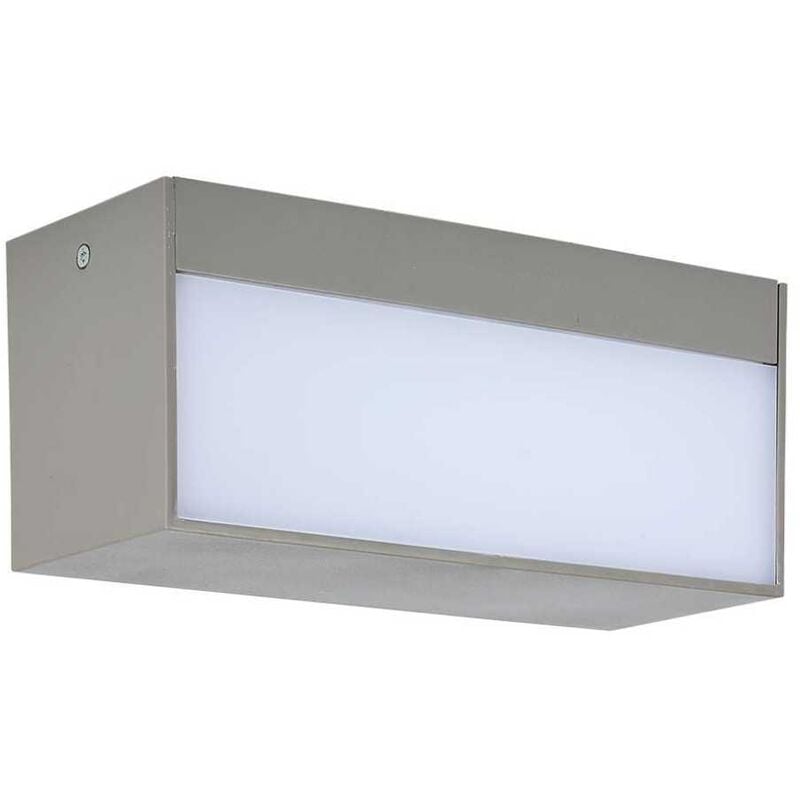 foto del prodotto vt 8057 lampada led da parete 12w applique doppio fascio up down 90 rettangolare da esterno ip65 luce 4200k 218243 v tac