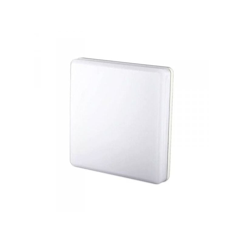 foto del prodotto vt 8066sq plafoniera led 25w forma quadrata chip samsung ip44 sku 13959 13969 13979 colore luce bianco freddo v tac