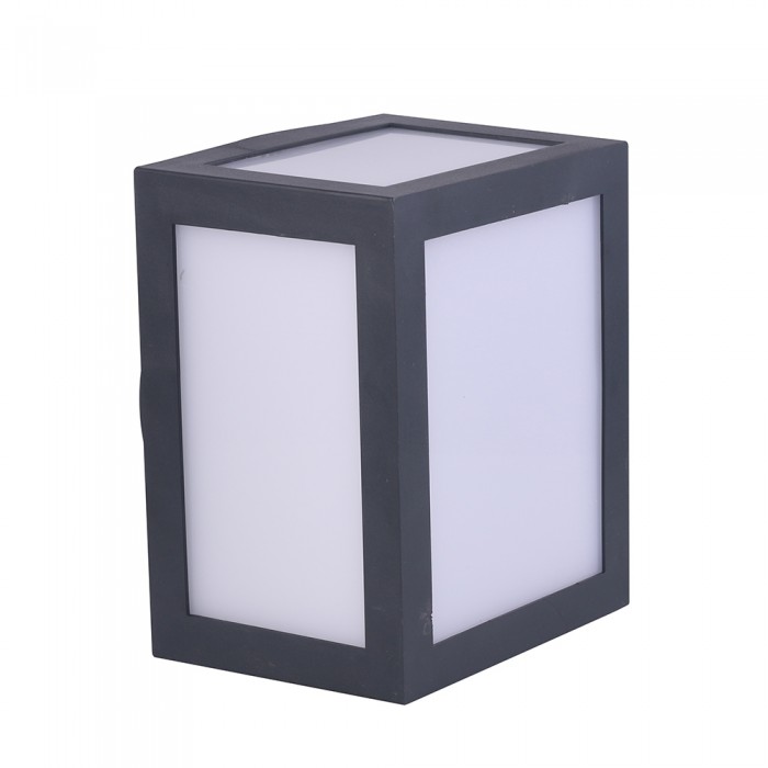 foto del prodotto vt 822 lampada applique led 12w wall light cube grigio bianco naturale 4000k sku 8338 v tac