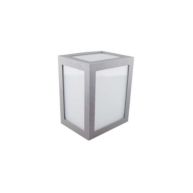 foto del prodotto vt 822 lampada applique led 12w wall light cubo lanterna grigio bianco caldo 3000k sku 8337 v tac