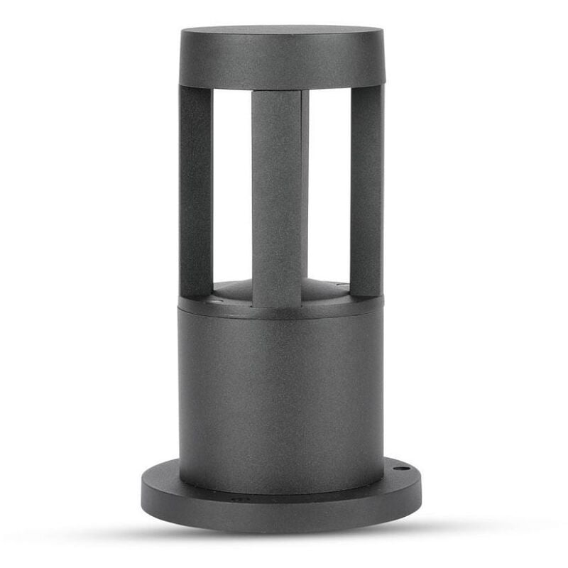 foto del prodotto vt 830 lampada led cob da giardino 10w fissaggio a terra 25cm nero ip65 bianco freddo 6400k sku 128324 v tac