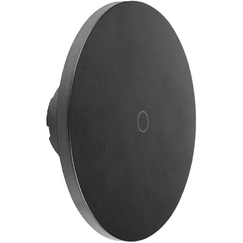 foto del prodotto vt 83012 lampada led da parete rotonda 12w 1616cm colore nero 3in1 dimmerabile ip65 7853 v tac