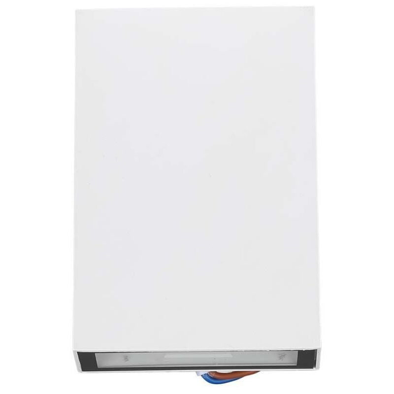 foto del prodotto vt 844 lampada led da parete 4w doppio fascio luminoso up down corpo bianco rettangolare luce 6400k ip65 sku 218562 v tac