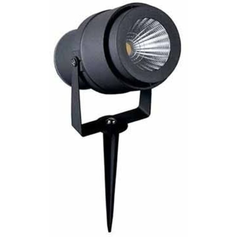 foto del prodotto vt-857 faretto led cob da giardino 12w con picchetto colore nero - sku 7544 7545 7546 - colore luce verde - v-tac