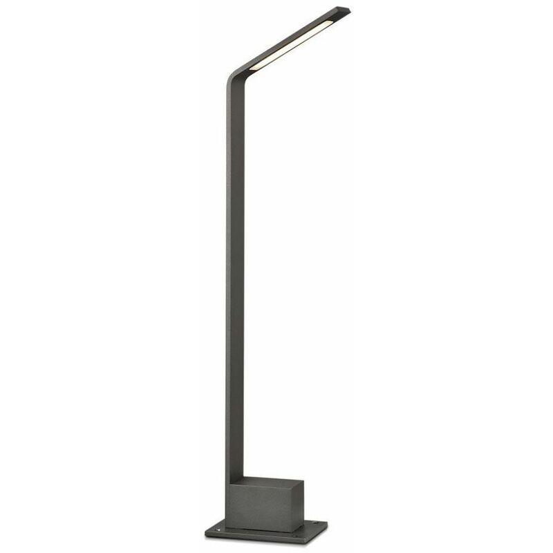 foto del prodotto vt 896 lampada led da giardino 6w fissaggio a terra lampione 80cm grigio in alluminio ip54 bianco naturale 4000k sku 218681 v tac
