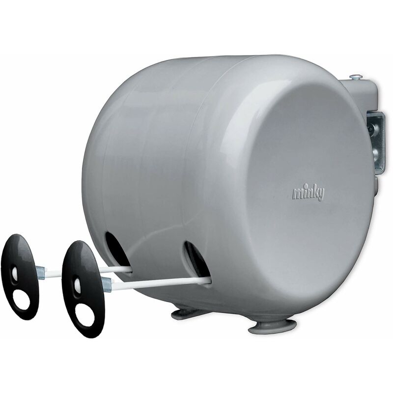 foto del prodotto vt21290100 filo stendibiancheria retrattile per esterni, 30 m 2x15m , giardino, grigio minky