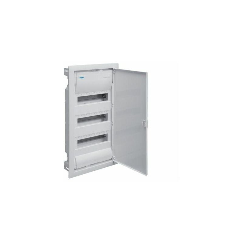 foto del prodotto vu36ep quadro elettrico da incasso con 36 moduli 3 file golf vu porta bianca opaca hager