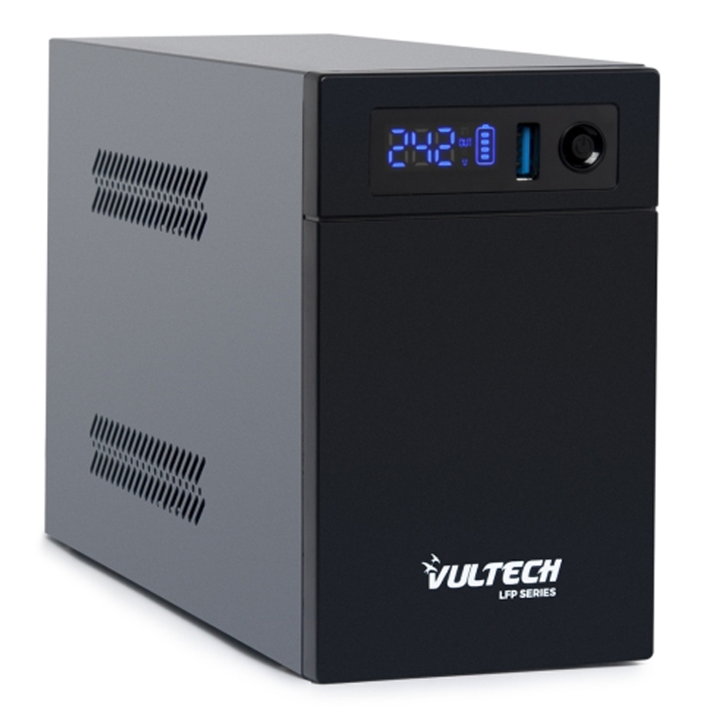 foto del prodotto vultech ups1000va lfp gruppo di continuit ups a linea interattiva 1 kva 530 w 2 presa e ac