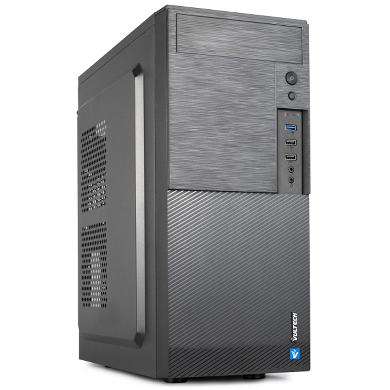 foto del prodotto vultech vco a1699p rev. 2.2 case atx con alimentatore 500w 1x usb 3.0 2x usb 2.0