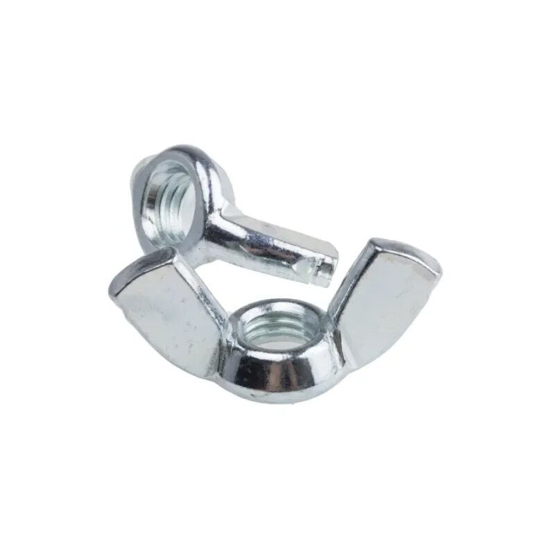 foto del prodotto vynex dadi ad alette in acciaio galvanizzato, diametro 4 mm, 7 pezzi.