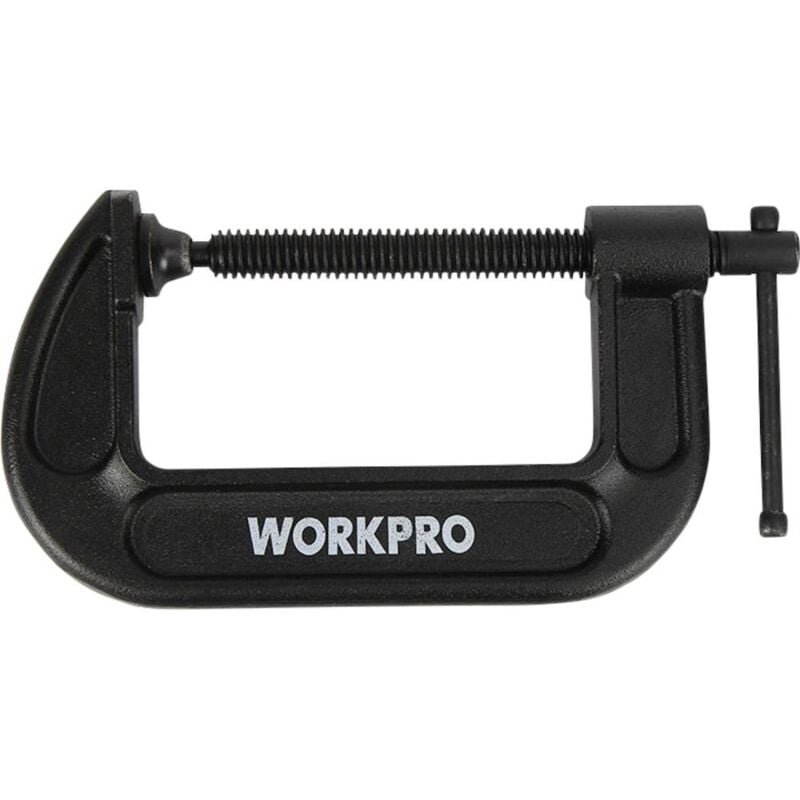 foto del prodotto w032019we morsetto a c 100 mm apertura max. 100 mm dimensione del prodotto, lunghezza 210 mm misura della sporgenza 