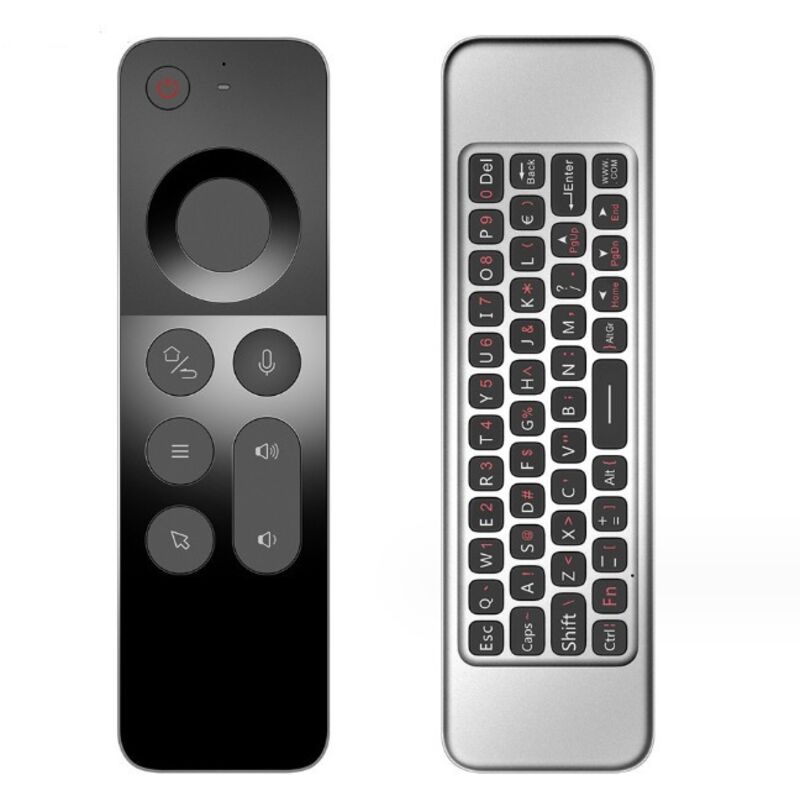 foto del prodotto w3 2.4g voice mouse remote control mini wireless keyboard remote controller per android tv box windows mac linux