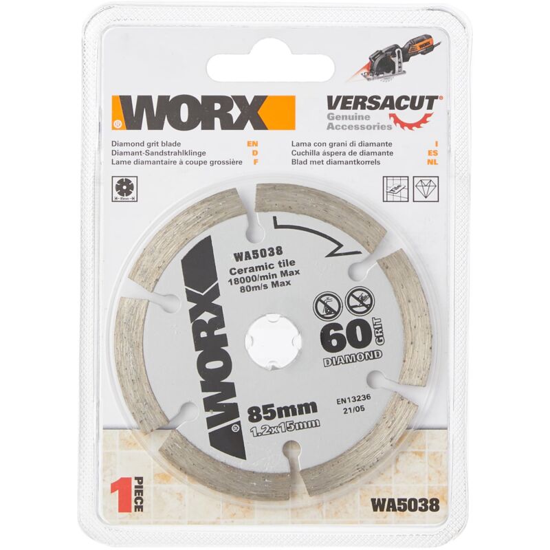 foto del prodotto wa5038 lama diamantata da 85 mm worx