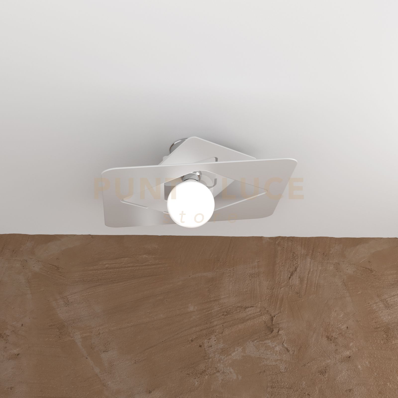 foto del prodotto wacky plafoniera 45 cm. 1 luce bianco 1159 pl45 bi