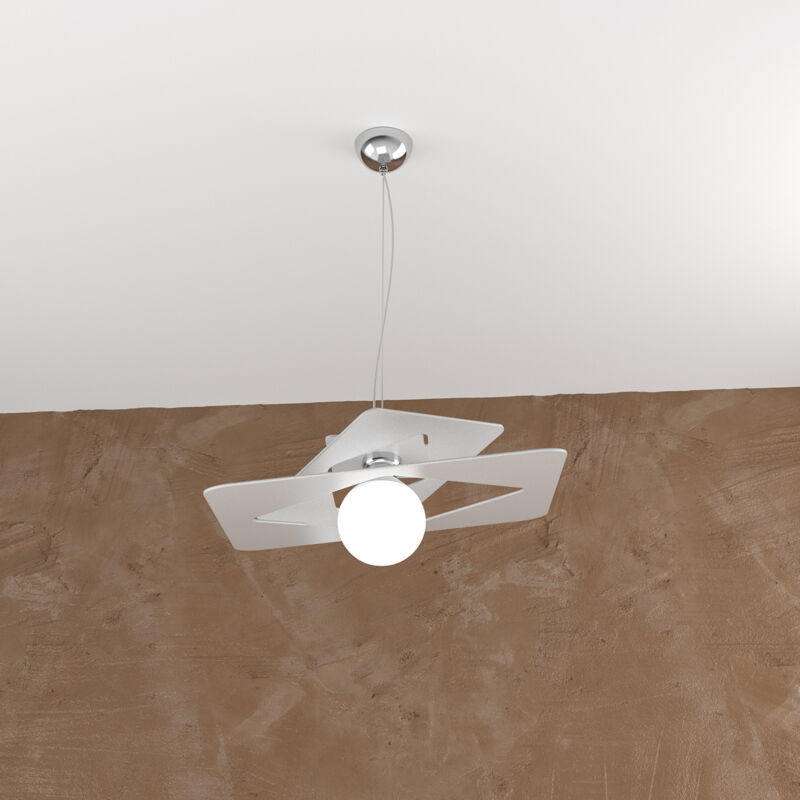 foto del prodotto wacky sospensione 45 cm. 1 luce grigio 1159 s45 gr