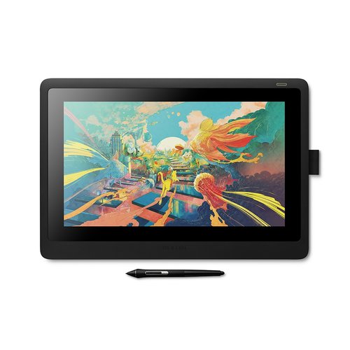 foto del prodotto wacom cintiq 16 tavoletta grafica 5080 lpi linee per pollice 344,16 x 193,59 mm nero