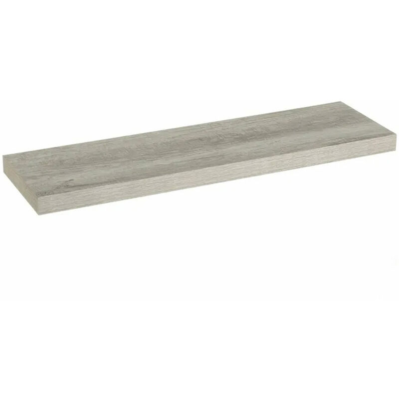 foto del prodotto wadiga mensola da parete scaffale a muro mdf grigio 80x23,50x3,80 cm organizer minimal