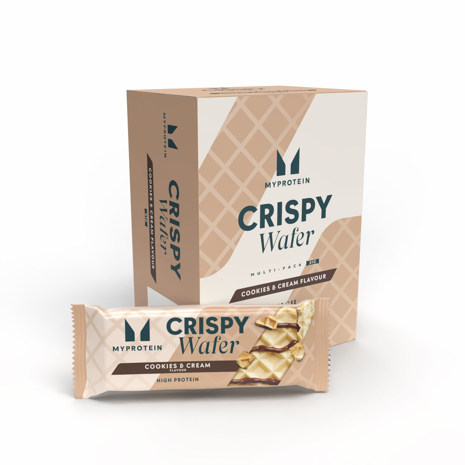 foto del prodotto wafer proteico 10barrette biscotti e crema