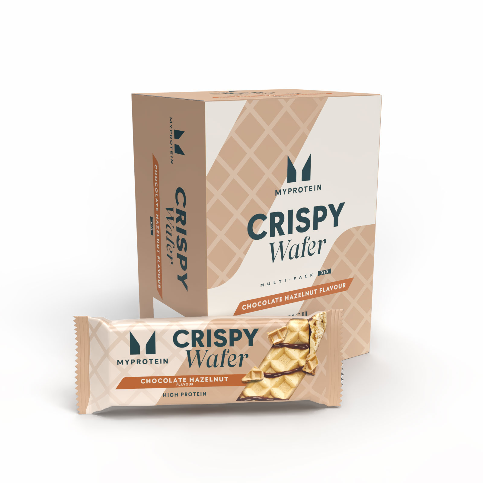 foto del prodotto wafer proteico 10barrette cioccolato con nocciole