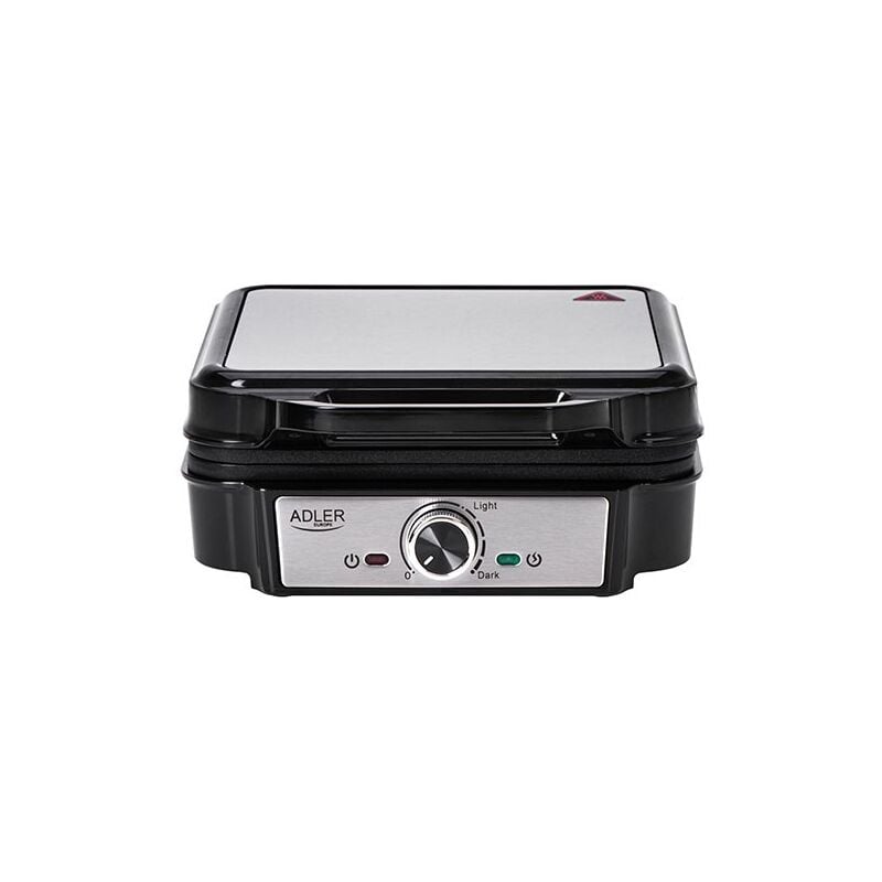 foto del prodotto waffle iron adler ad 3083 black silver 1800 w - marca: adler - ean: 5905575904973