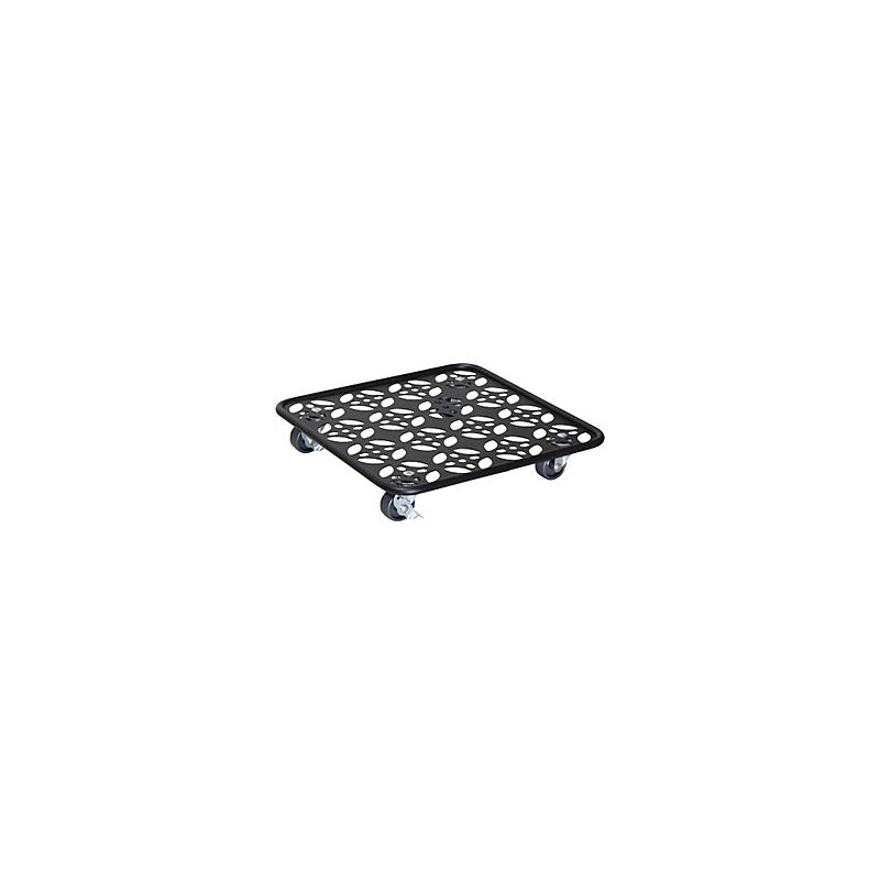 foto del prodotto wagner carrello portavasi in acciaio nero portata 60 kg