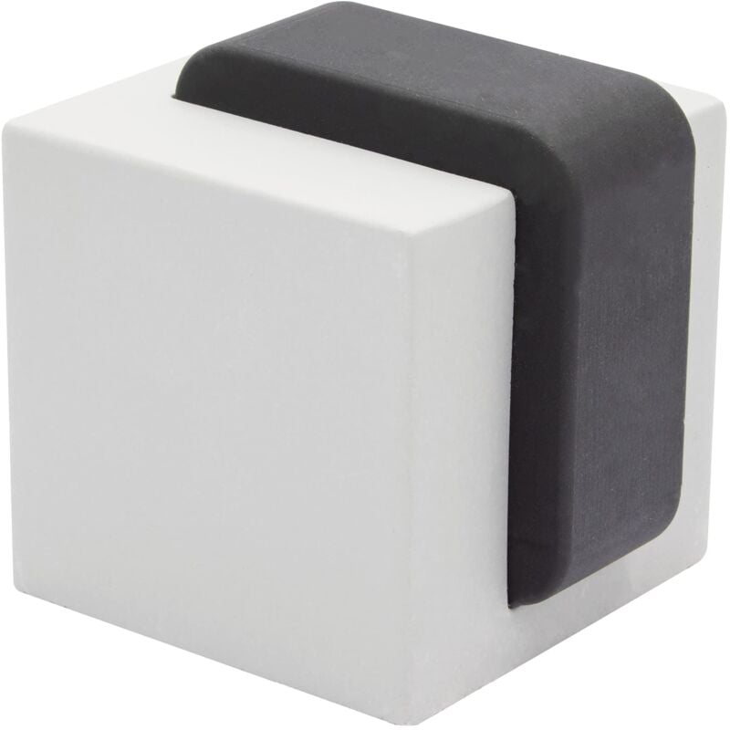 foto del prodotto wagner fermaporta design cubo medio in cemente 40 x 40 x 45 mm i fermaporta a pavimento da avvitare i fermaporta di design in cemento e gomma