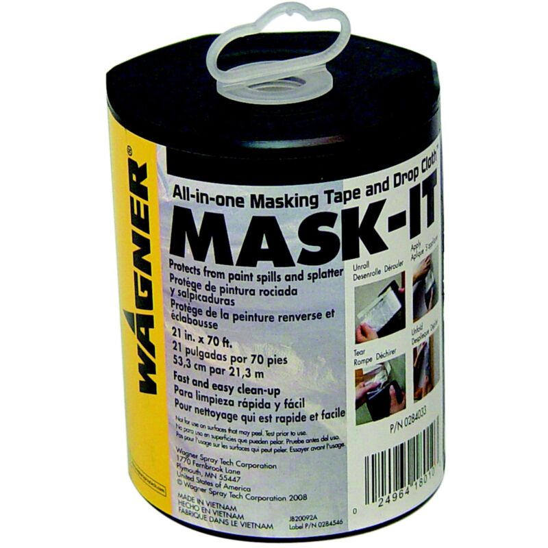 foto del prodotto wagner mask it set, pellicola per mascheratura dispenser per parete e soffitto 0,55x21m