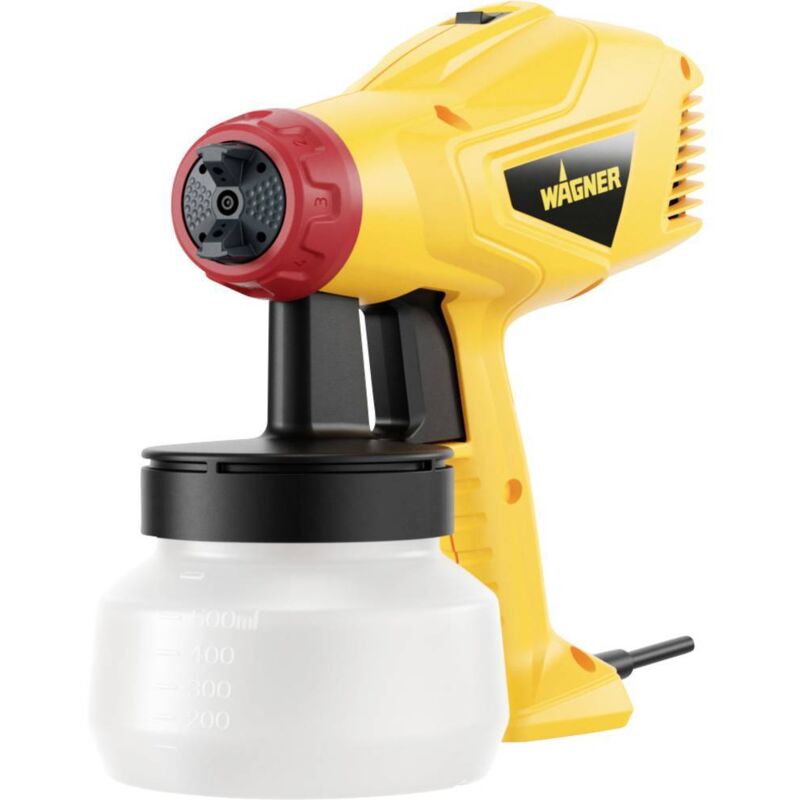 foto del prodotto wagner pistola a spruzzo wood metal sprayer w 125, per smalti e velature ambiente interno esterno, resa 5 m2 10 min, giallo, nero, rosso, capacit 