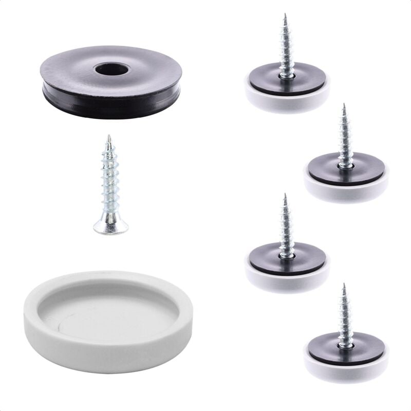 foto del prodotto wagner quickclick scivoli per sedie e mobili da avvitare i set da 4x base vite inserto intercambiabile scivoli di plastica hyper diametro 