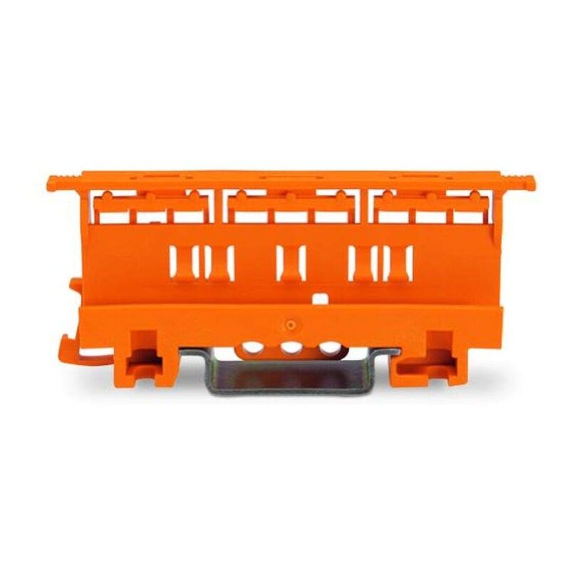 foto del prodotto wago adattatore di fissaggio serie 221 4 mm , per montaggio su ts 35, arancione, 221 500 10 pezzi 