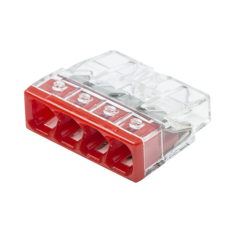 foto del prodotto wago flacone da 50 mini morsetti di connessione automatica 4 ingressi s2273